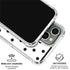 White and Black Polka Dots iPhone 16 Pro Clear Case